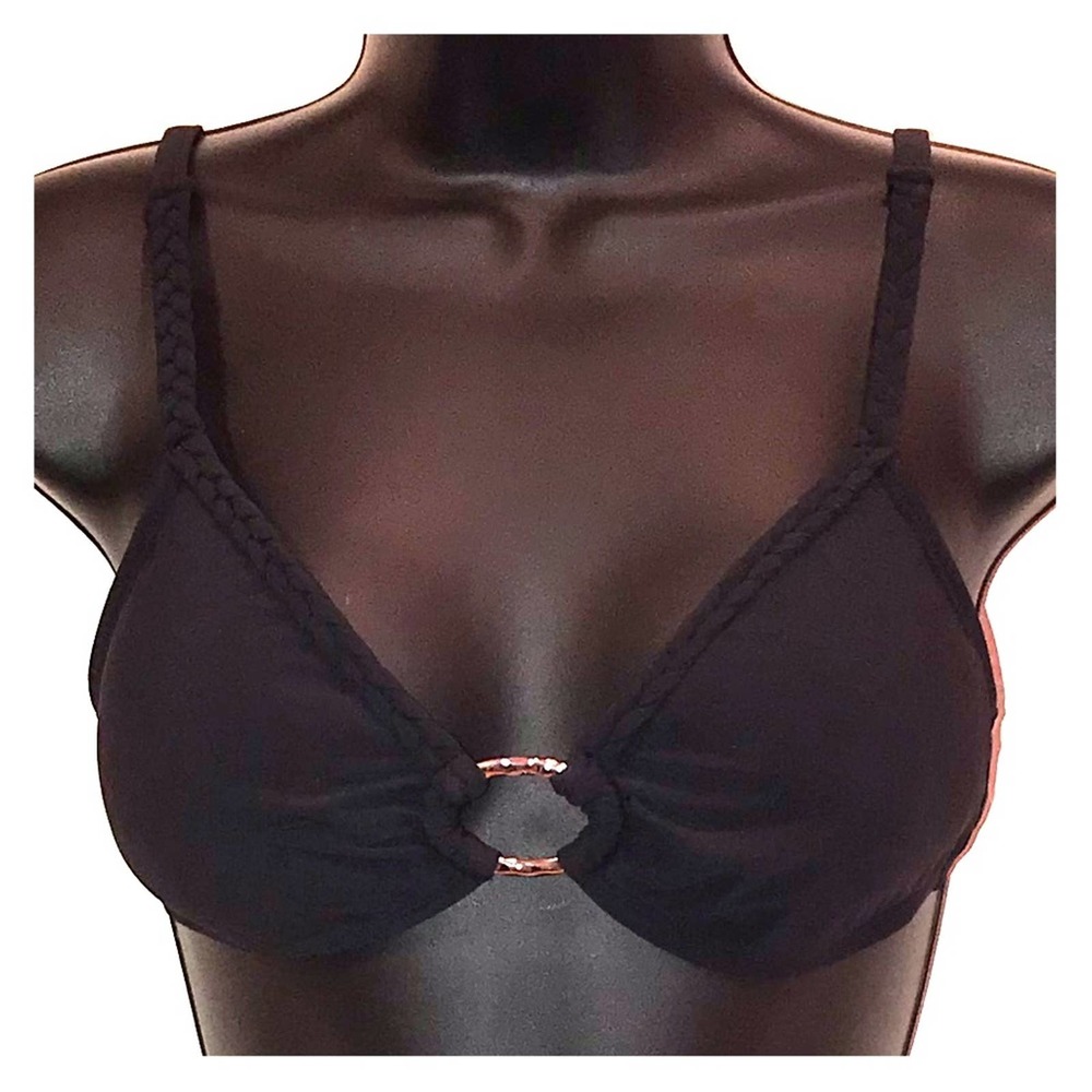 Bamboo Black‎ Bikini Top